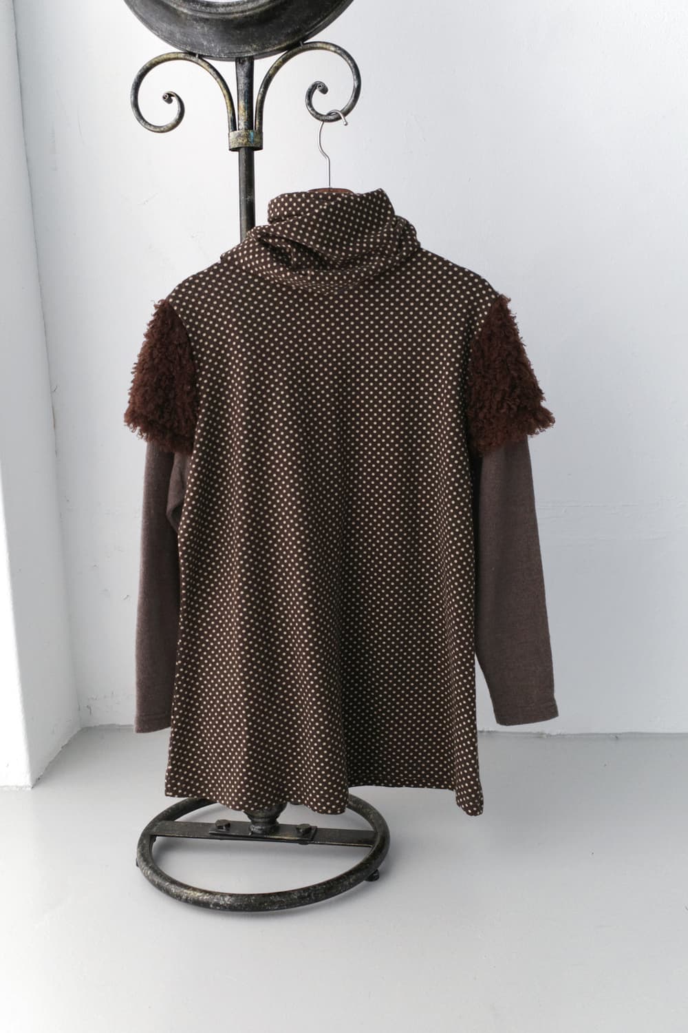 dot layerd long sleeve + dot muffler 상품이미지2
