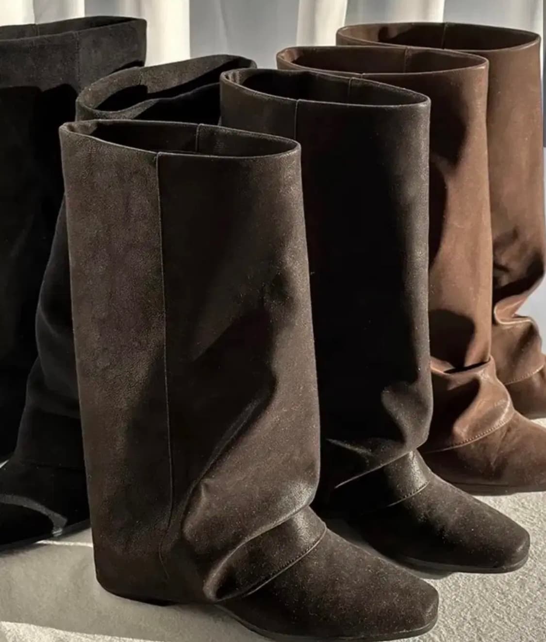 250 스웨이드부츠 롱부츠 폴딩부츠 브라운  상품이미지1