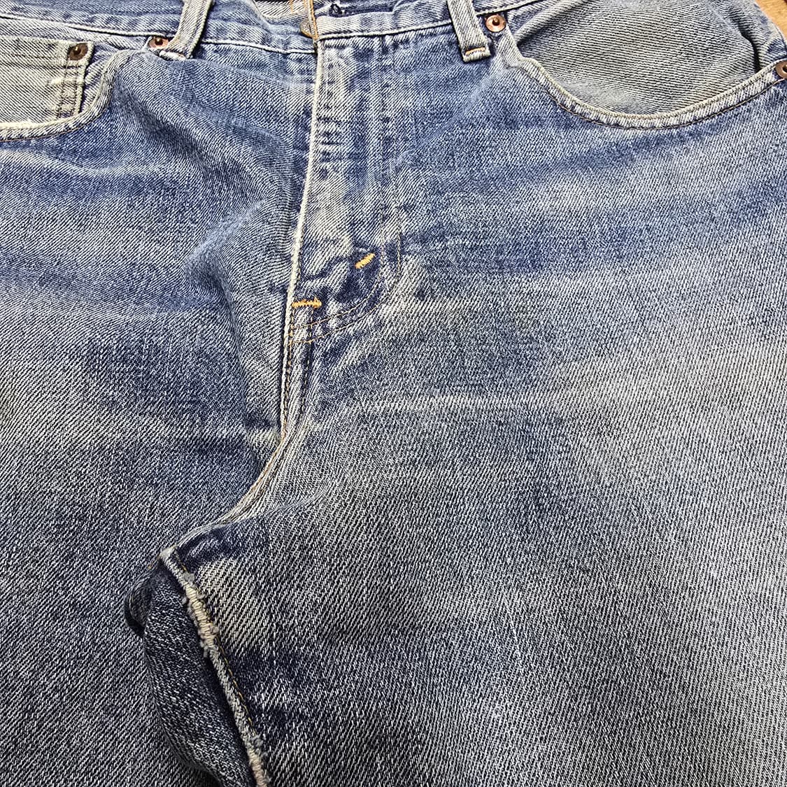 Vintage 90s Japan 리바이스 504z 빅E 셀비지 데님 33 상품이미지3