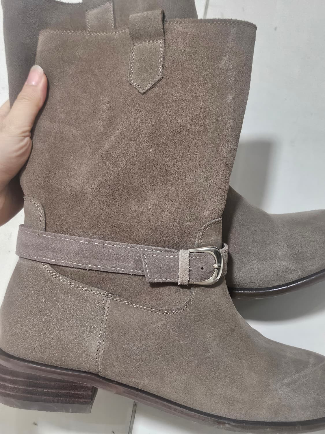 코모레비뮤지엄 스웨이드(소가죽) 미들 상품이미지4