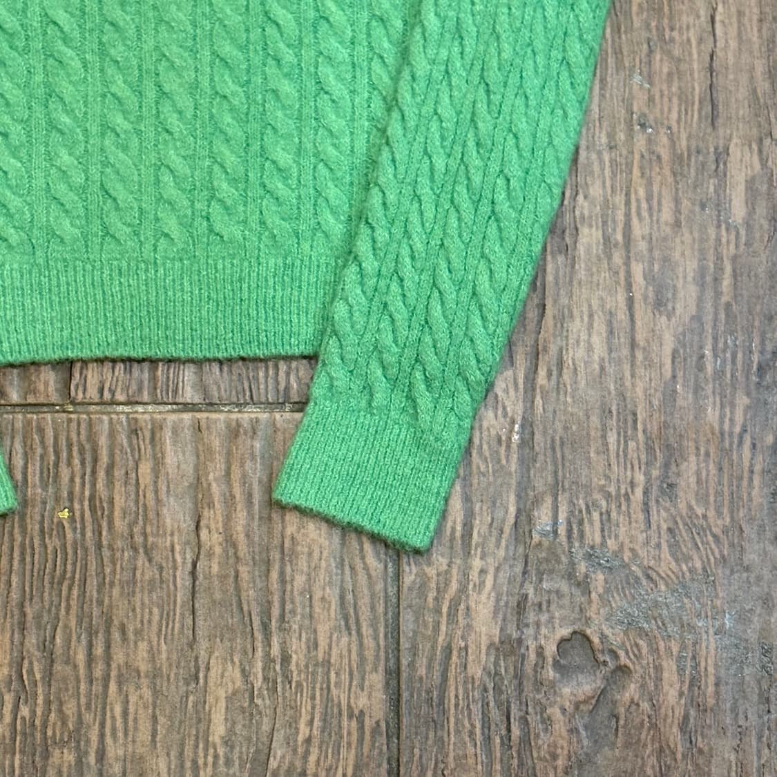 [HI] Polo 폴로 케이블 니트 그린 상품이미지2