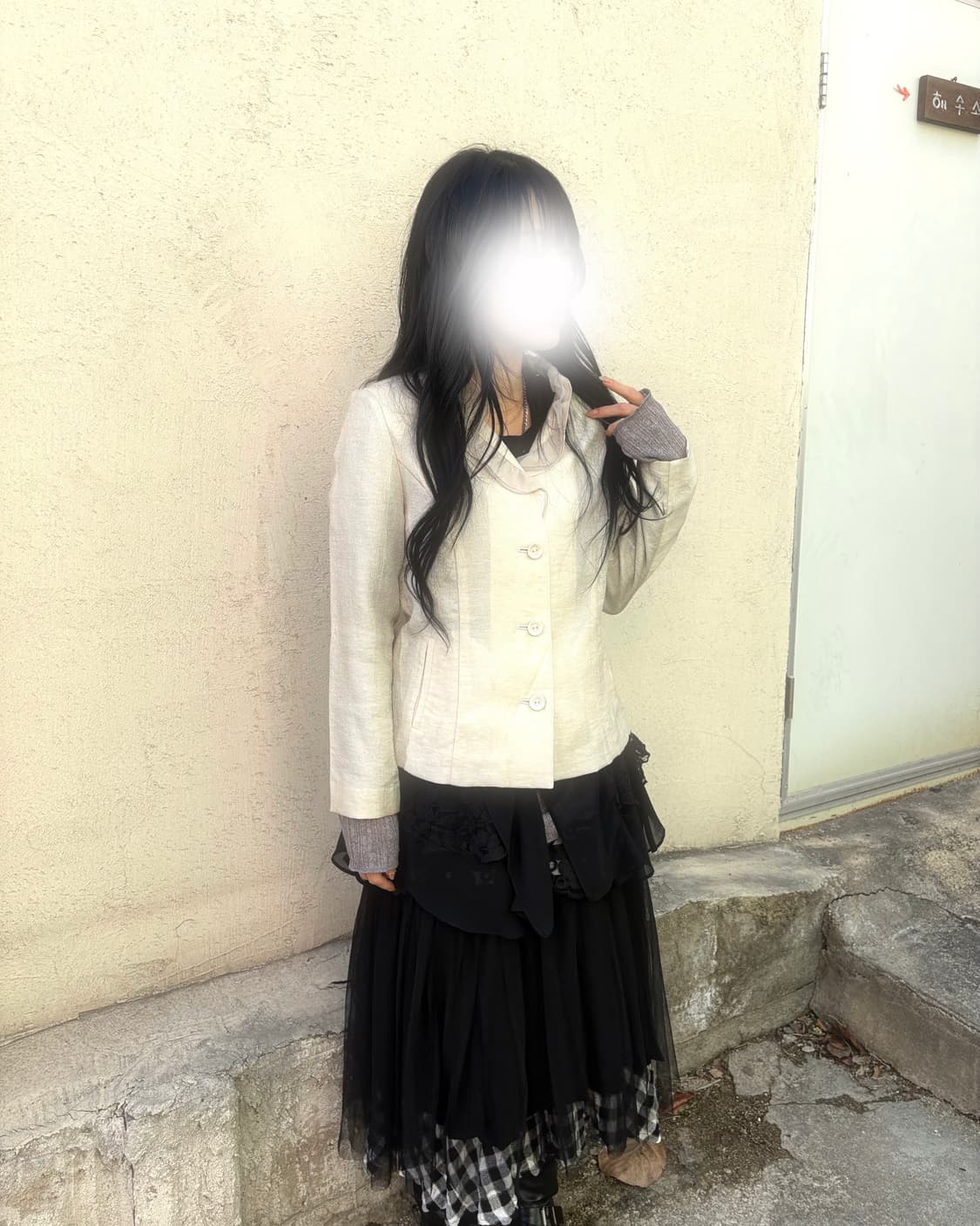 빈티지 다크 레이어드 코디세트 상품이미지3