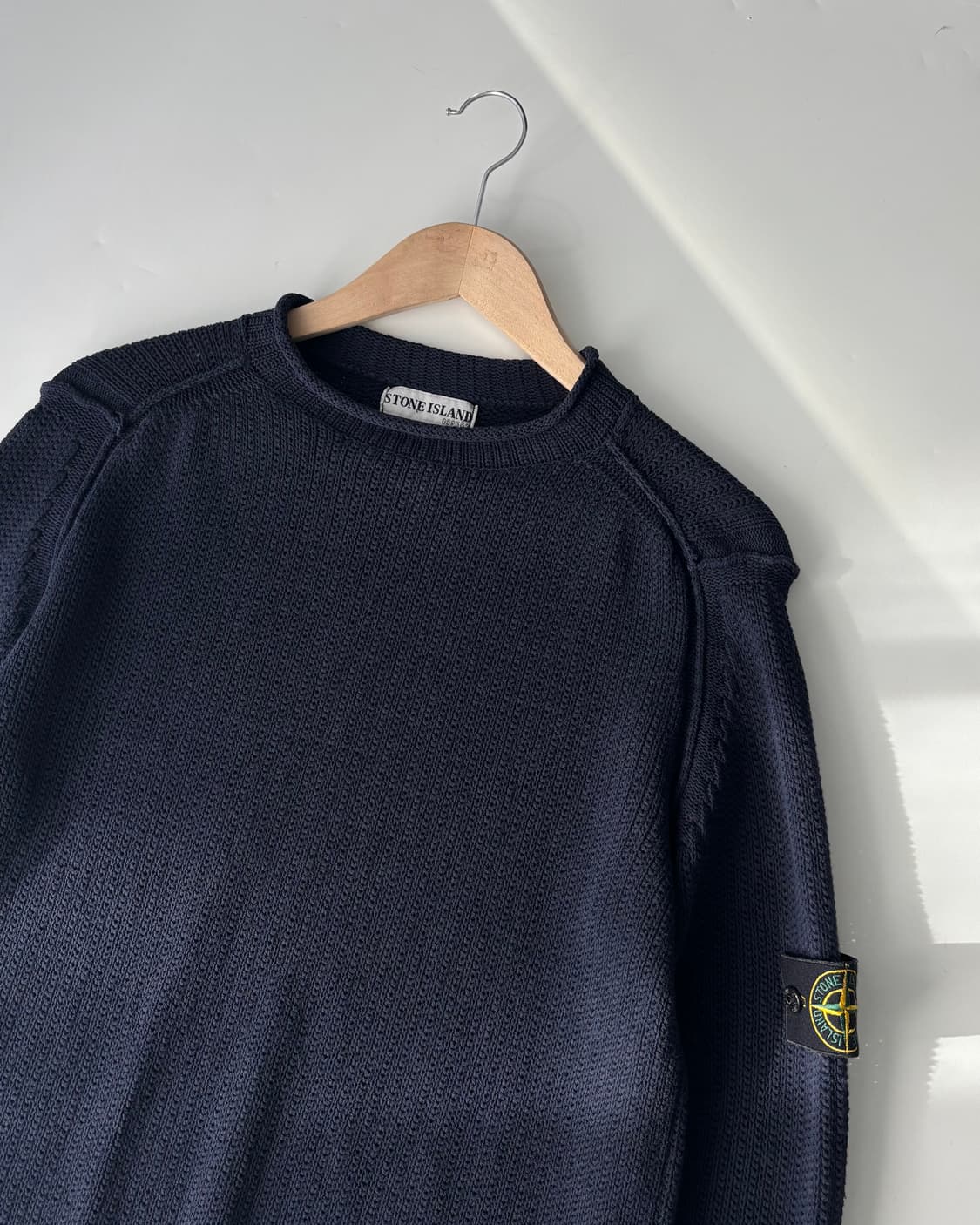 Stone-Island 스톤 아일랜드 90‘s 와펜 네이비 니트 상품이미지2