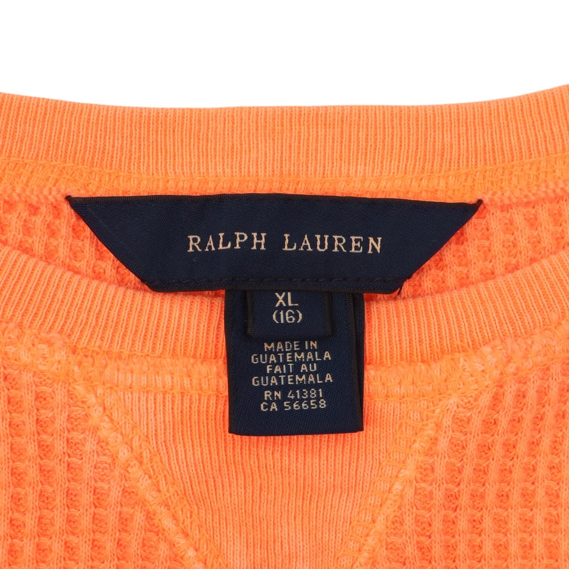 폴로 랄프로렌 오렌지 와플 롱슬리브 상품이미지9