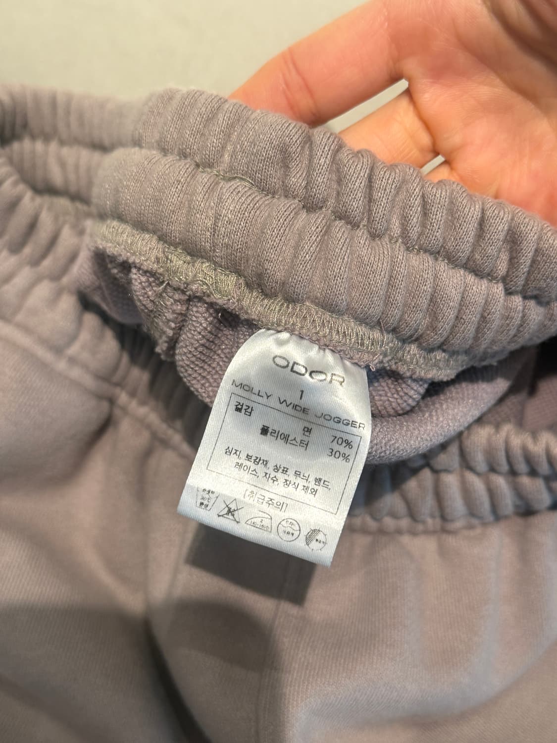 오도어 몰리조거 모카 1사이즈 기모❌ 상품이미지4