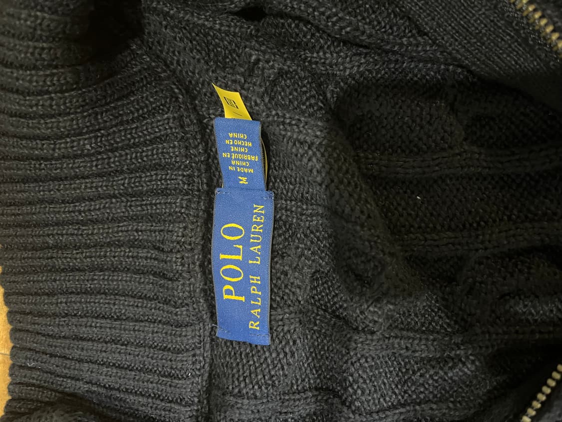 폴로 케이블 니트 반집업  상품이미지2
