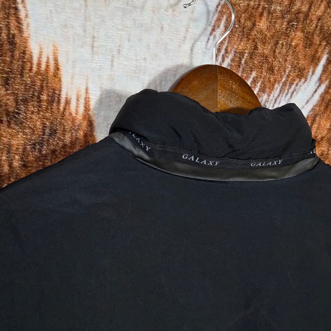 갤럭시 리버시블 블랙 구스다운 패딩 점퍼 상품이미지9