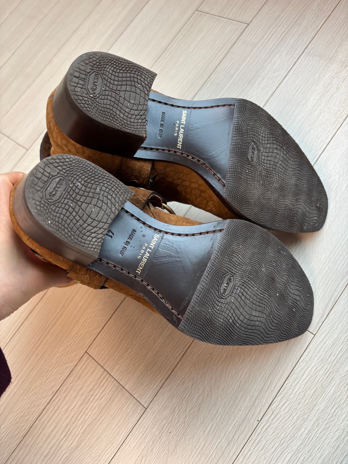 생로랑 하네스 부츠 41 크로커다일 스웨이드 상품이미지8