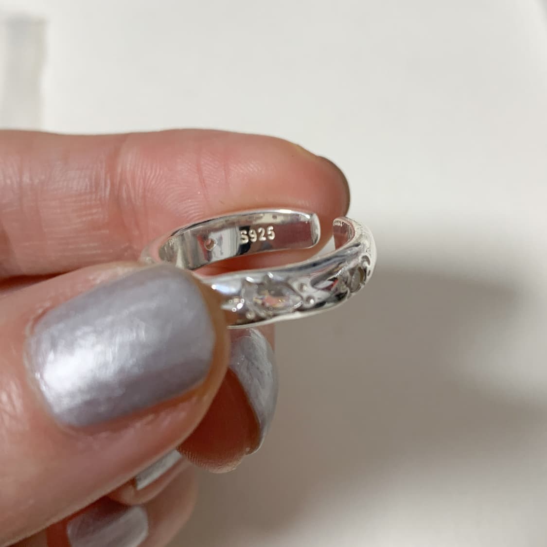 925실버 큐빅오픈은반지 상품이미지4