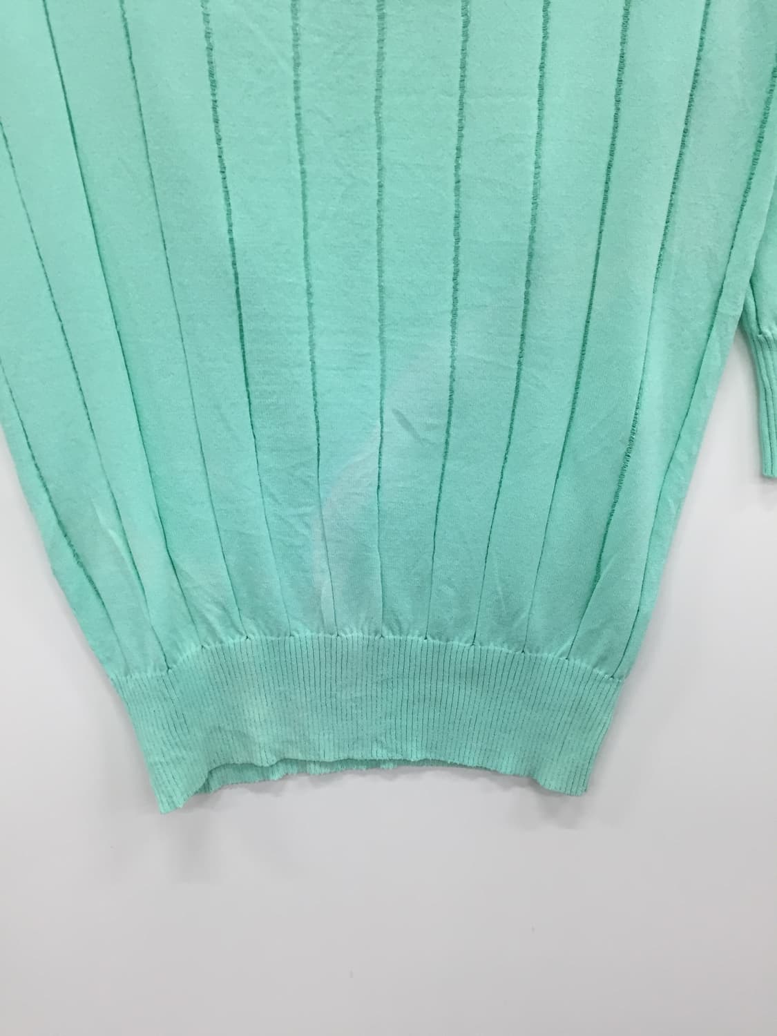 Jpn Pink Love Mint Ribbed Knit Top 상품이미지7