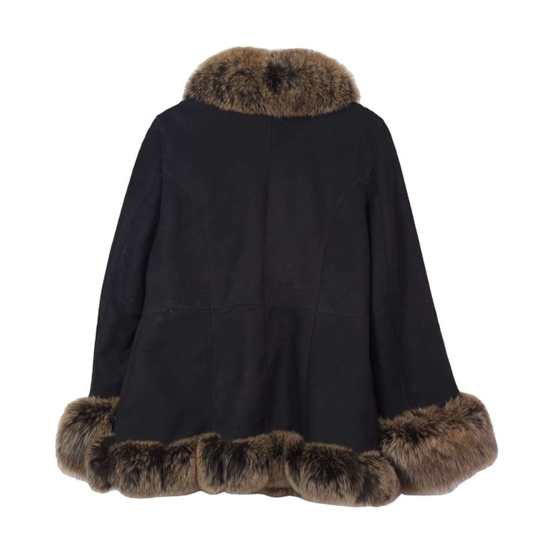 SIBERIAN 리얼 양가죽 폭스 퍼 트리밍 무스탕 자켓 L 상품이미지2