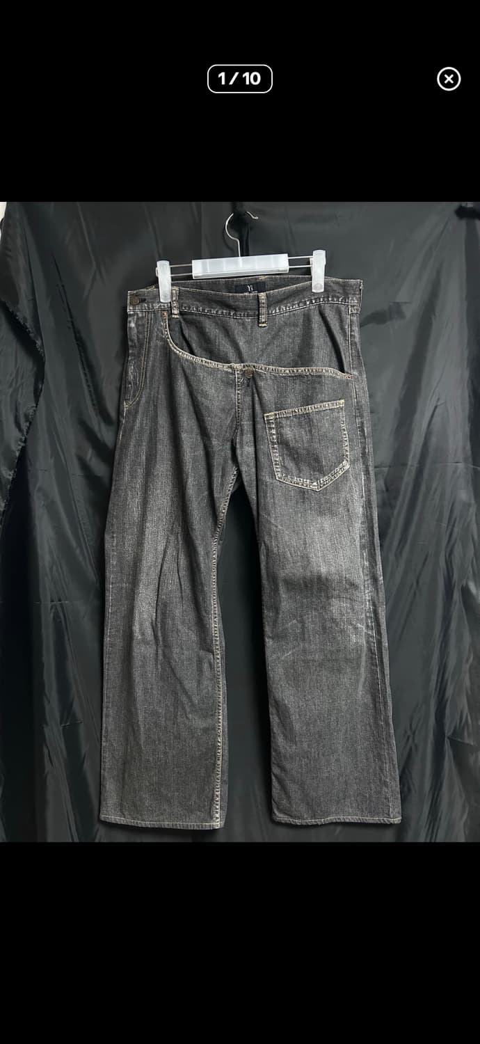 요지 야마모토 비대칭 데님 상품이미지1