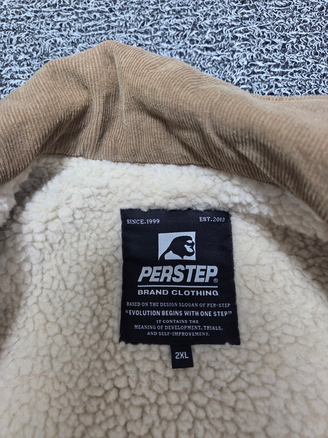 무신사 PERSTEP퍼스텝 양털 데님자켓/2XL 상품이미지5