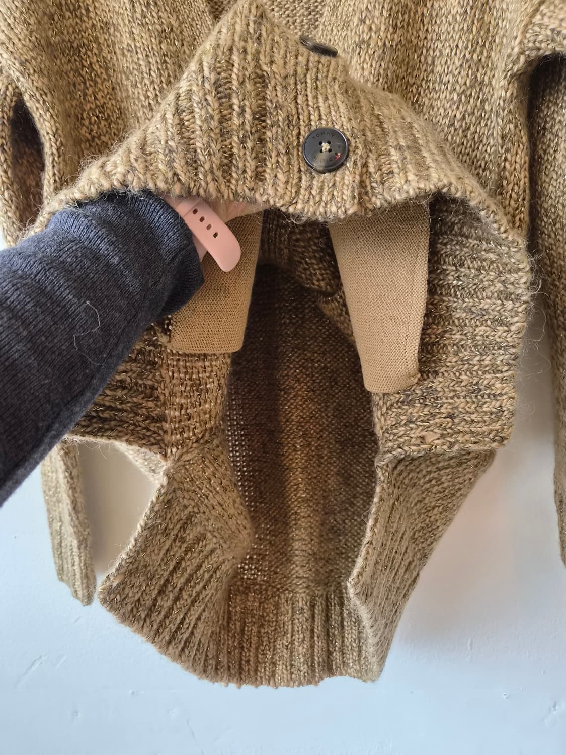 타미힐피거 여성 울혼방니트가디건 S사이즈 상품이미지5