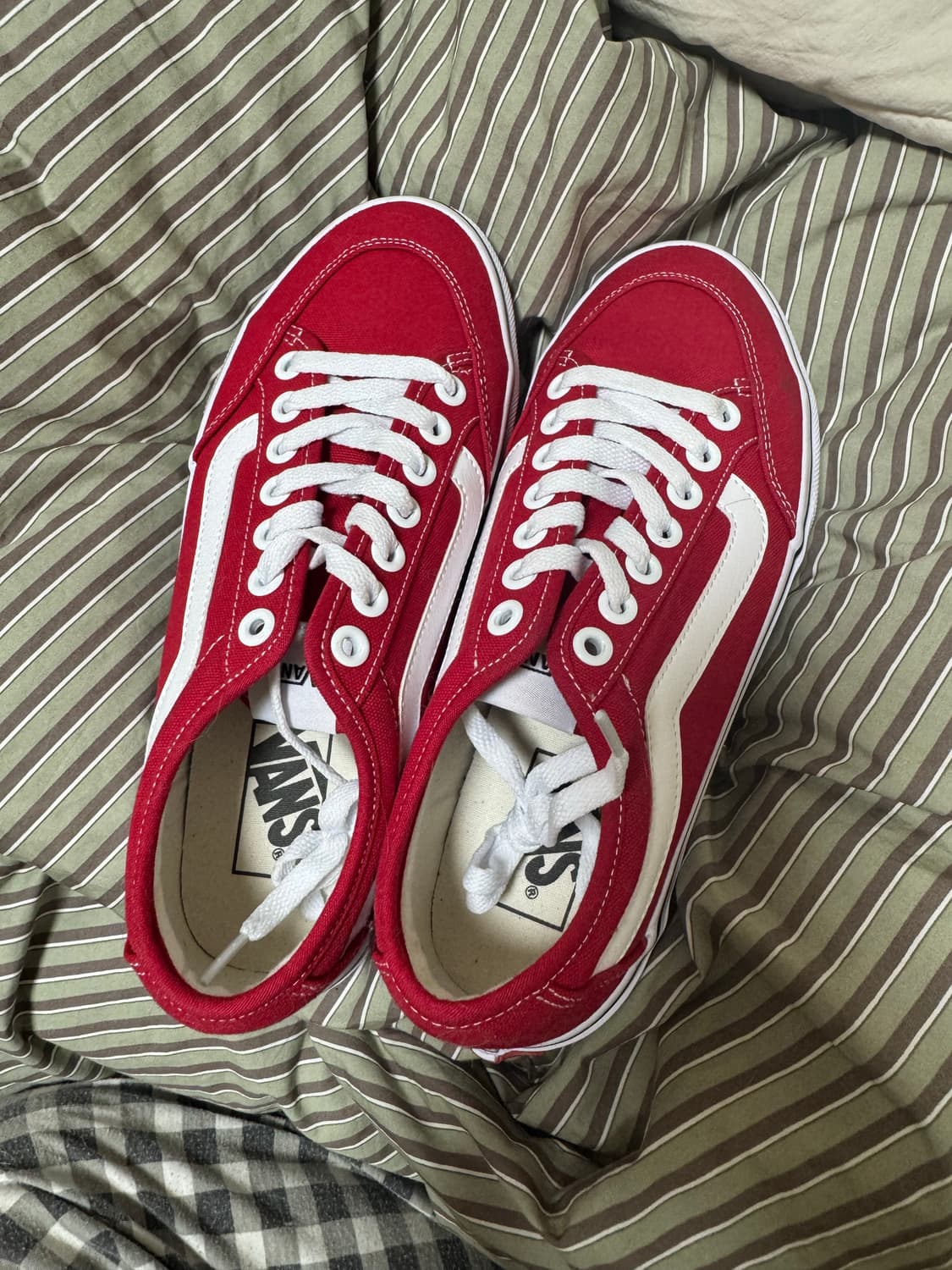 반스 V362 스탠스 레드/화이트 스니커즈 250mm  상품이미지1