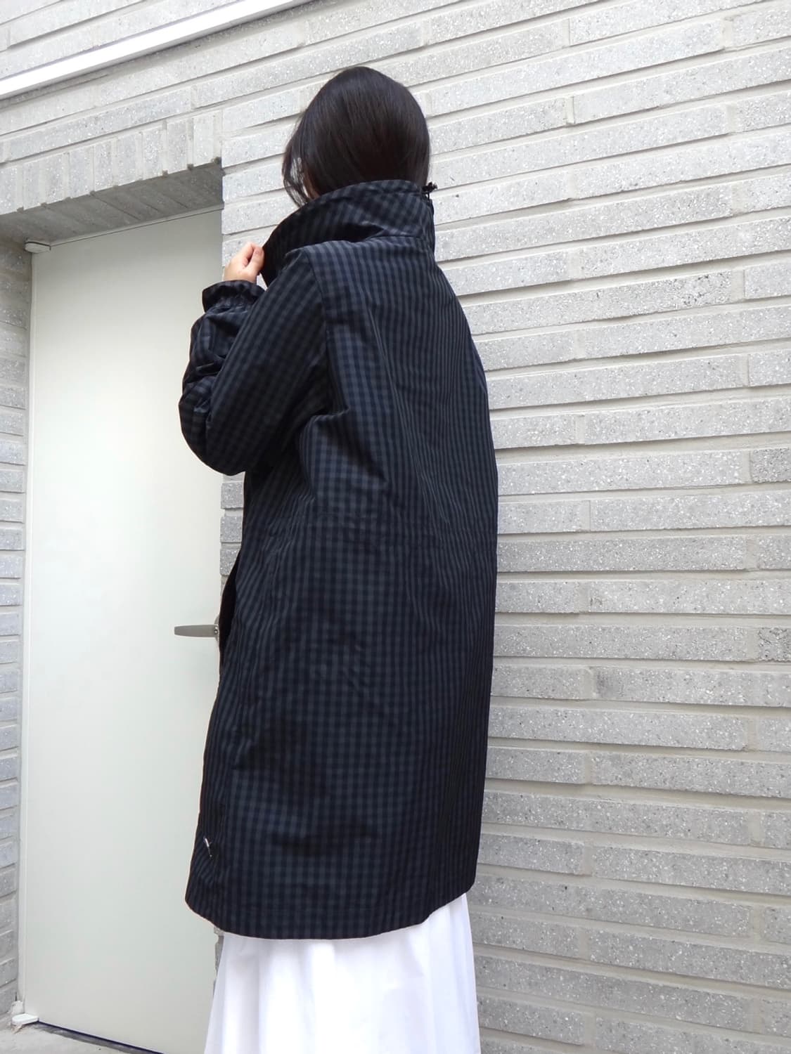 PUMA check anorack jacket / navy 상품이미지5