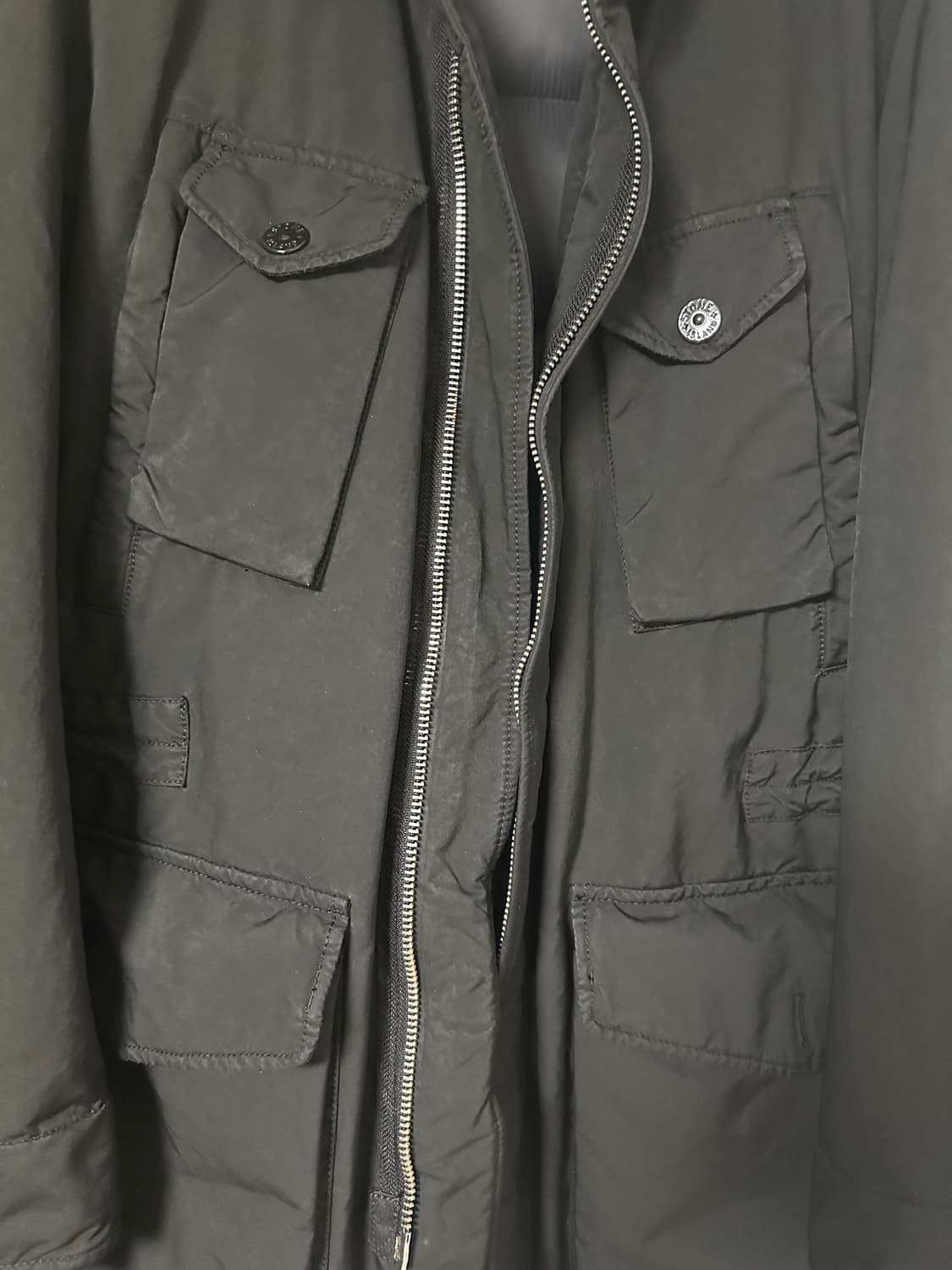 스톤 아일랜드 다비드 TC 롱 다운(블랙)  XL사이즈 판매 상품이미지5