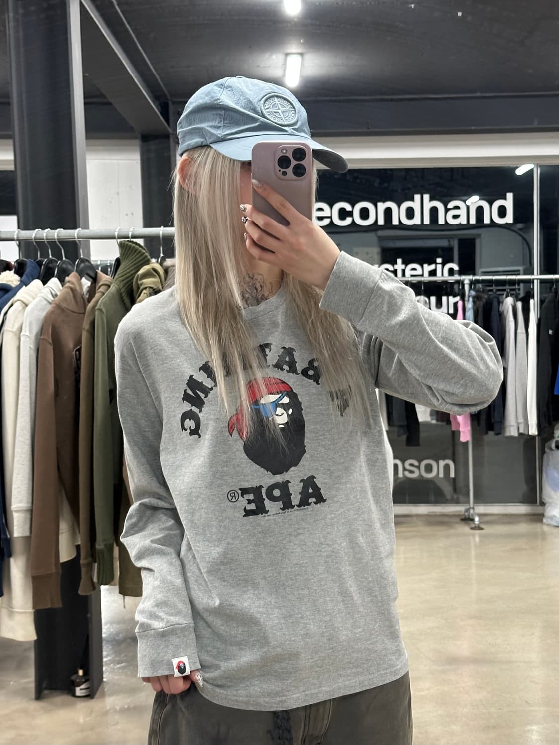  베이프 파이렛 스토어 한정발매 해적 롱슬리브 긴팔티 상품이미지3