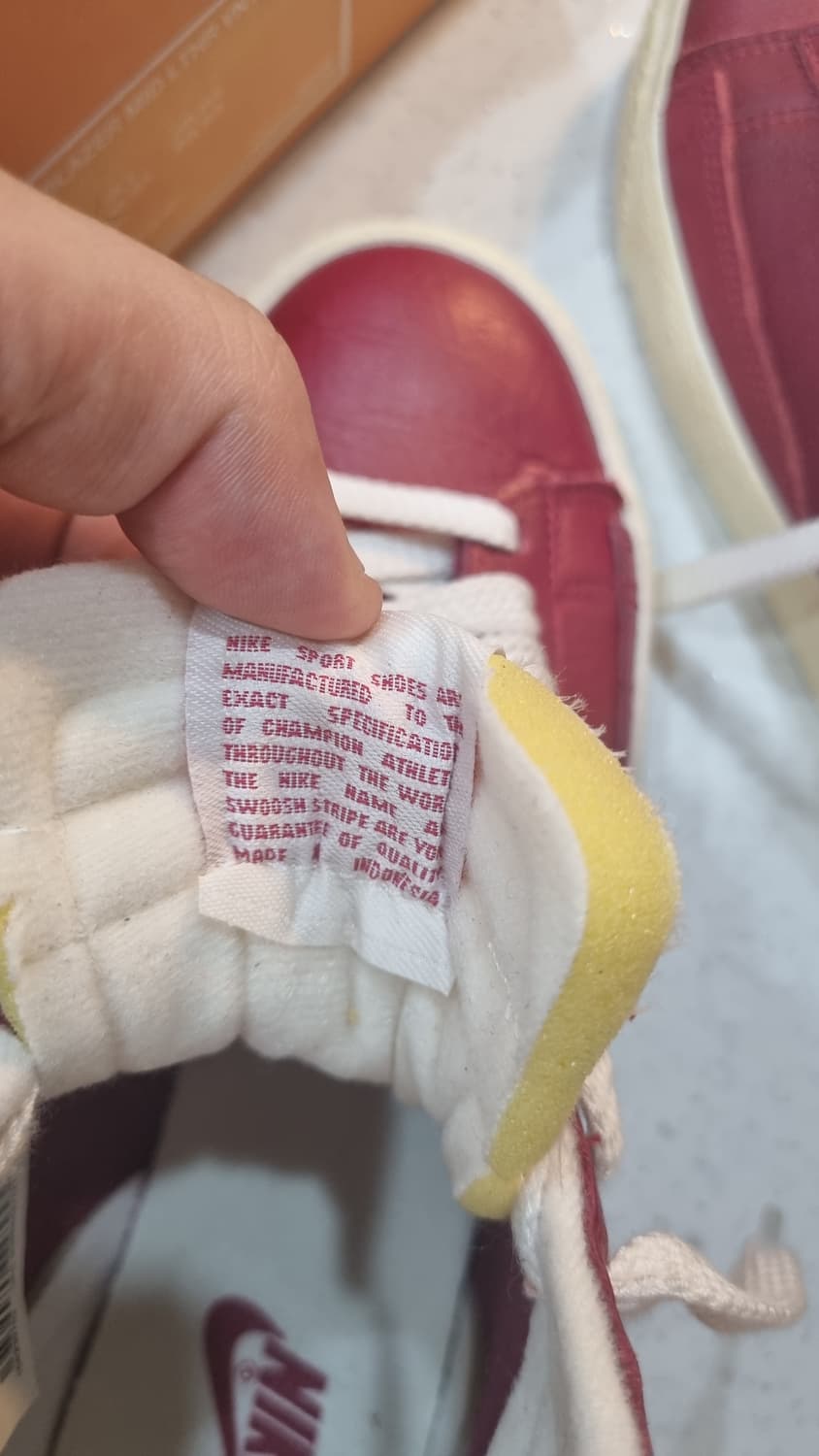 새상품/풀박스] 2013 나이키 우먼스 블레이저 미드 빈티지 '노블 레드 상품이미지5