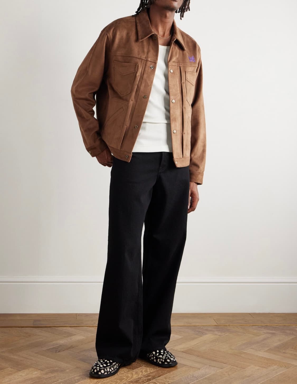 [M][100] 니들스 페니 진 자켓 신세틱 스웨이드 블랙 상품이미지8