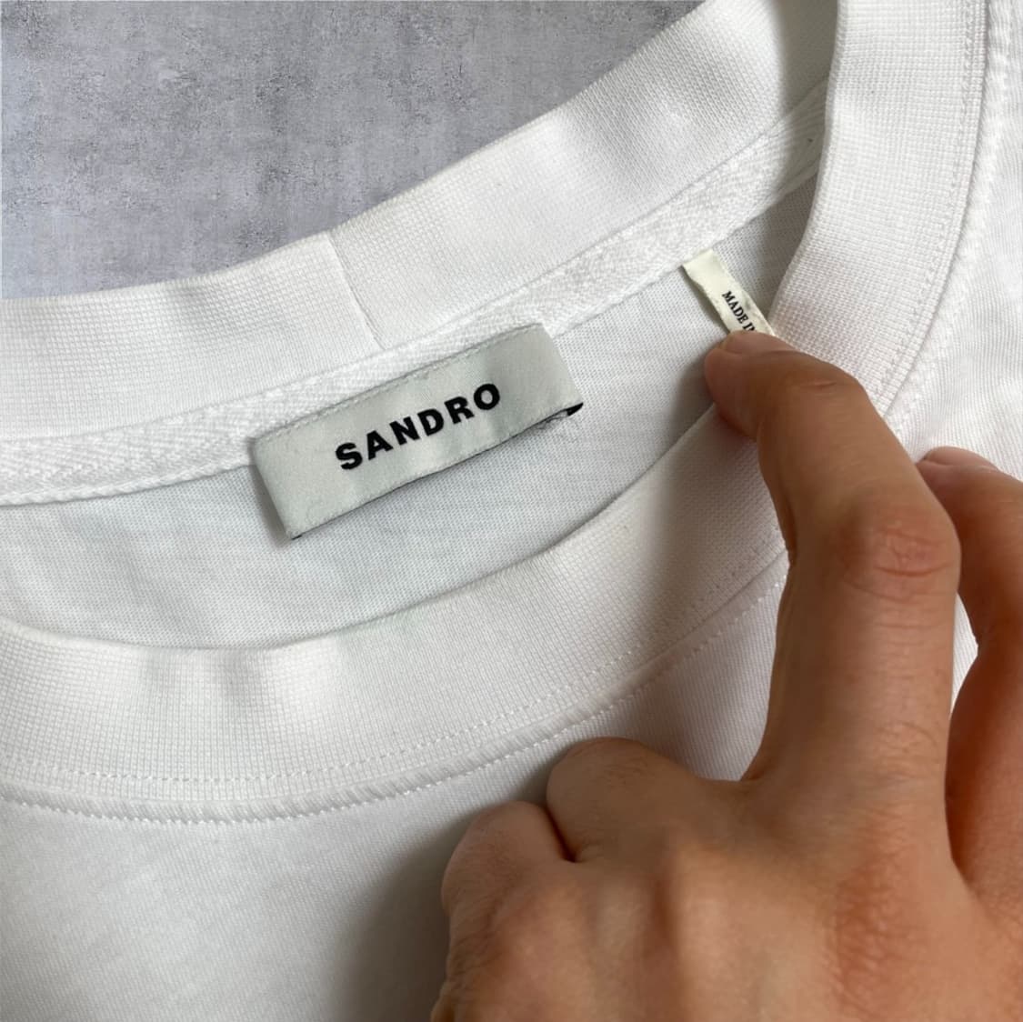 산드로 Sandro 화이트 래빗 그래픽 반팔 티셔츠 M (공용) 상품이미지2