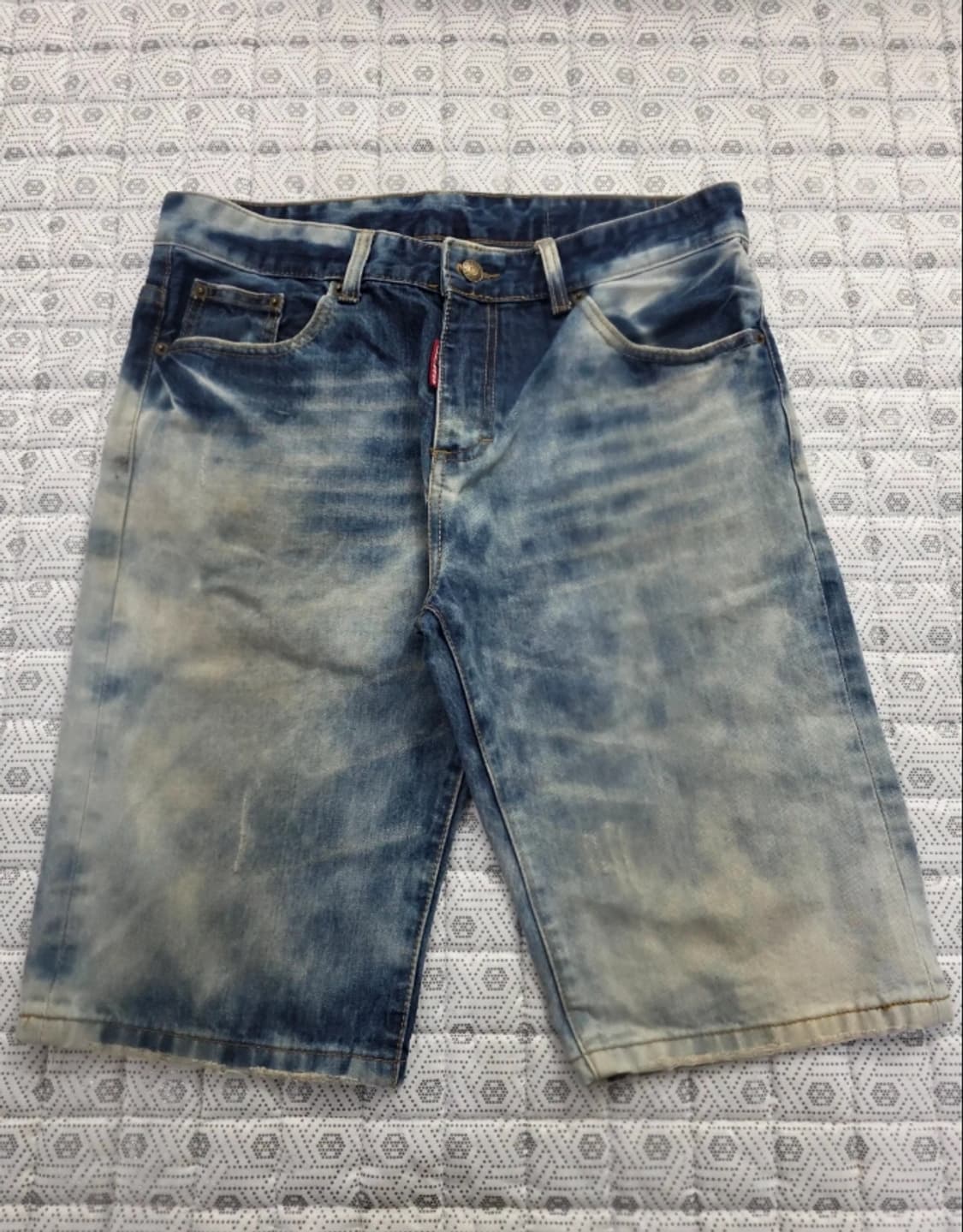 디스퀘어드2 남성 워싱 데님 반바지 34 상품이미지2