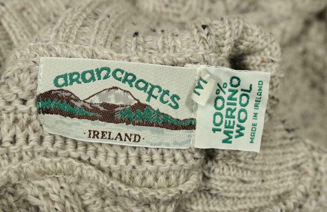 아란크래프트 울 케이블 헨리넥 니트 스웨터 상품이미지3