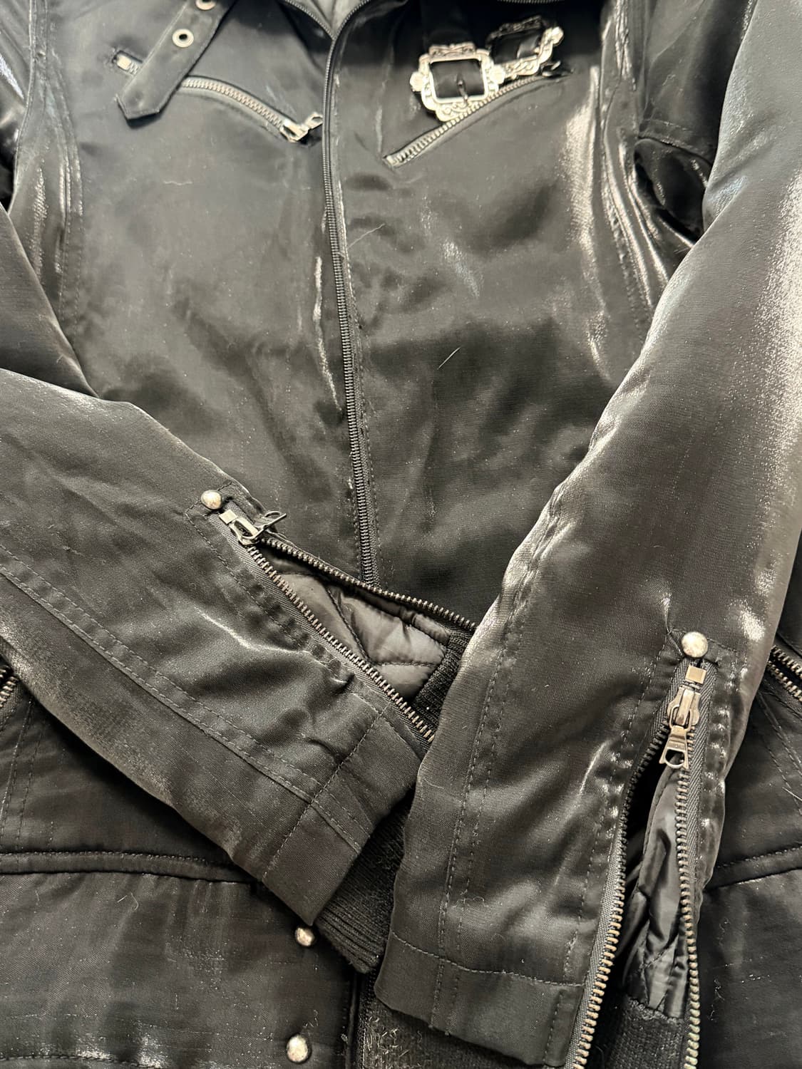 고스펑크 겨울자켓 누빔안감 상품이미지3