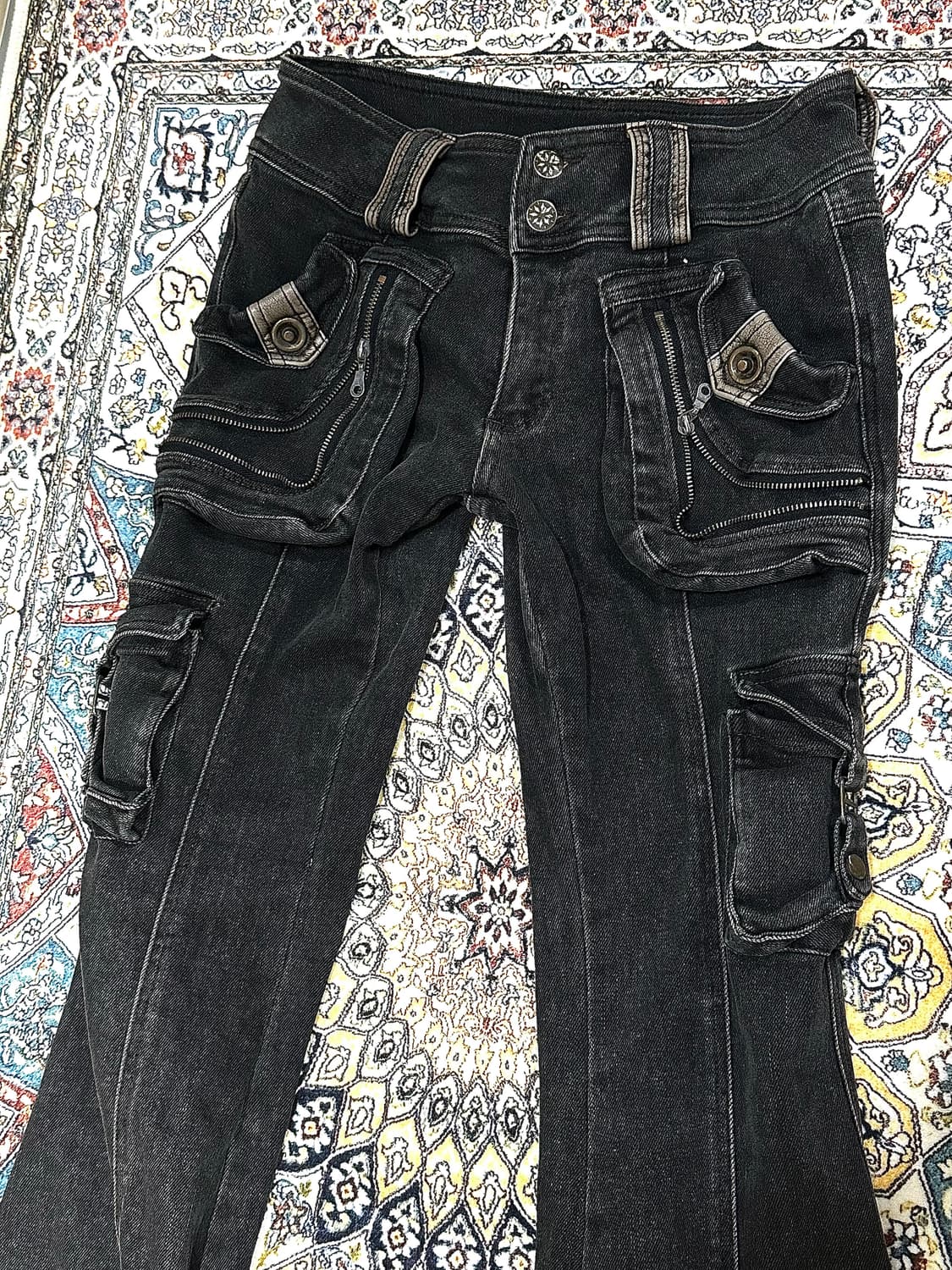 Flowers birds Market 멀티 포켓 부츠컷 데님 상품이미지8