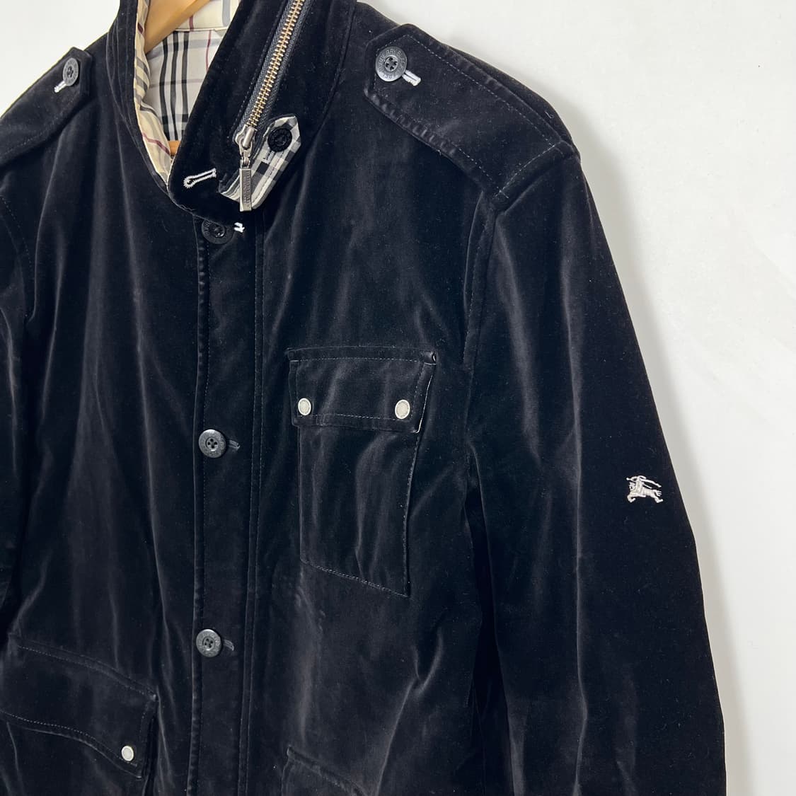 Burberry 버버리 블랙라벨 벨벳 M65 자켓 상품이미지3