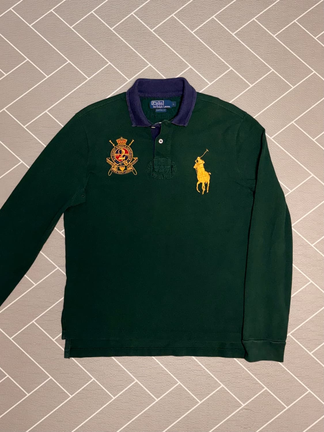 폴로 빅포니 긴팔 럭비티 그린 상품이미지2