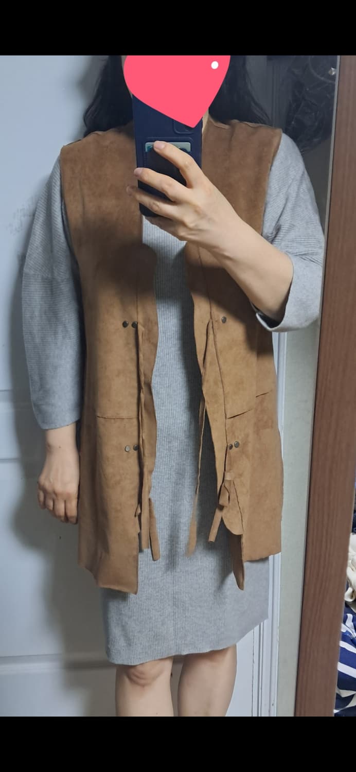 스텔라매카트니 페이크스웨이드 롱 베스트 55~66 상품이미지10