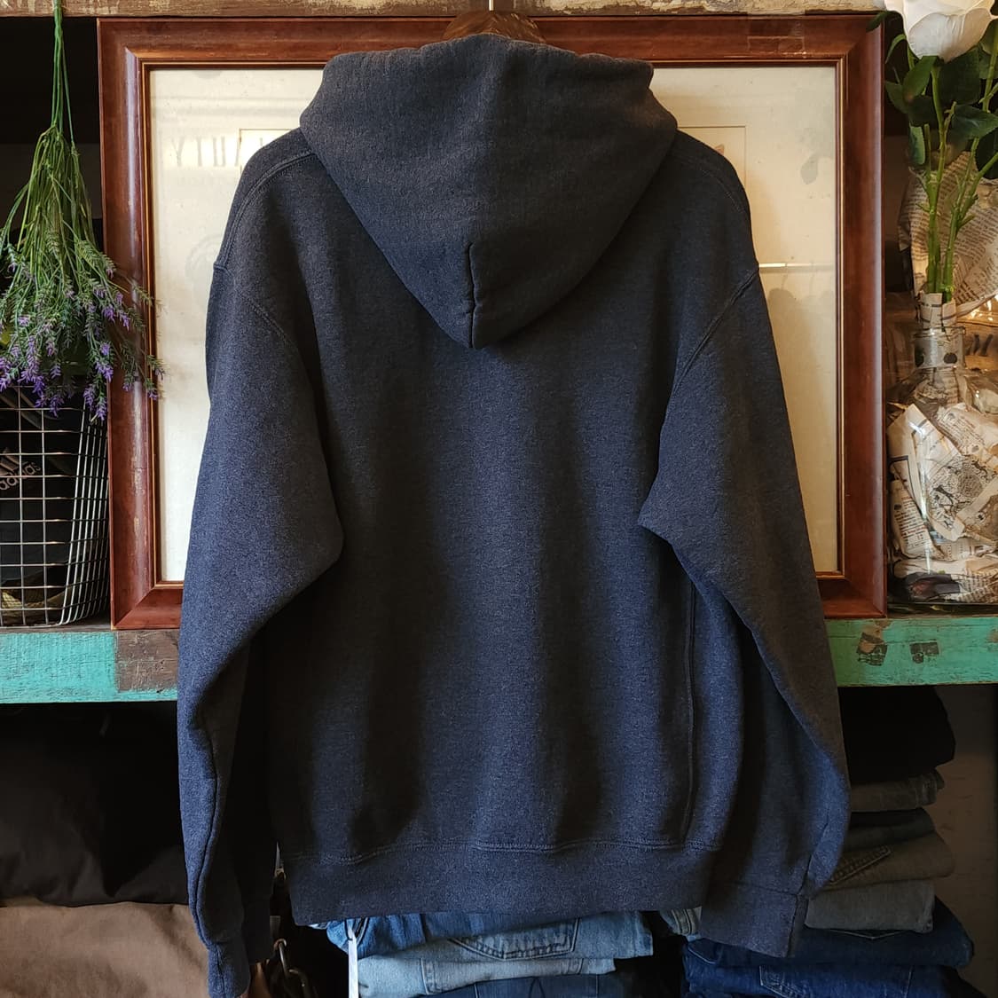 90s 러셀 후드 스웻셔츠 캐네디언 웨스턴 빈티지 후드 M 상품이미지3