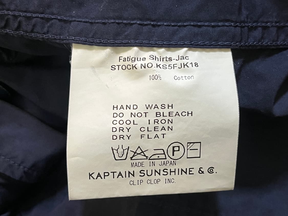 Kaptain Sunshine 캡틴선샤인 퍼티그 셔츠 자켓 상품이미지9