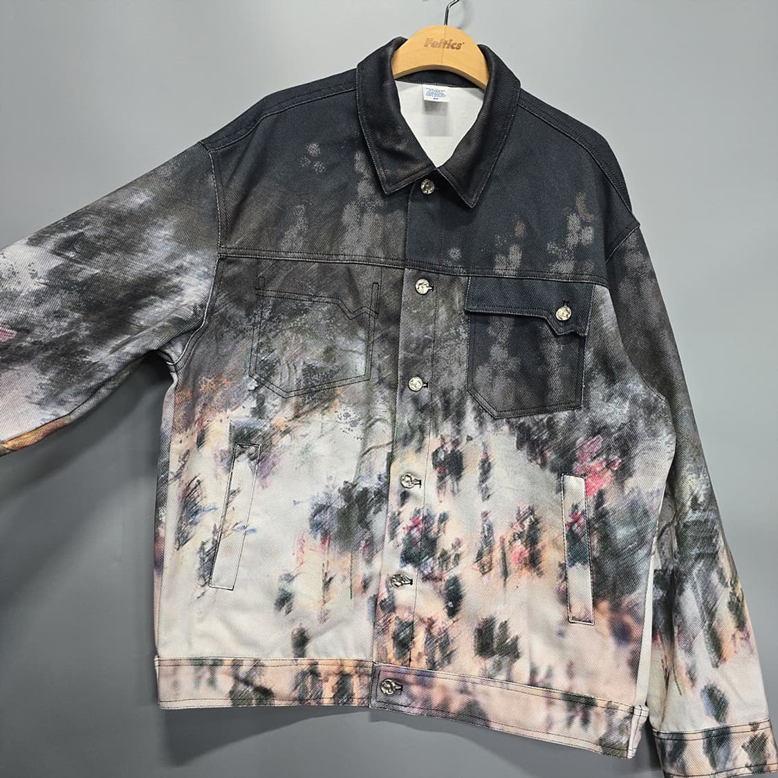 인플레이션 INFLATION 프린팅 그래픽 데님 트러커 자켓 L 상품이미지2
