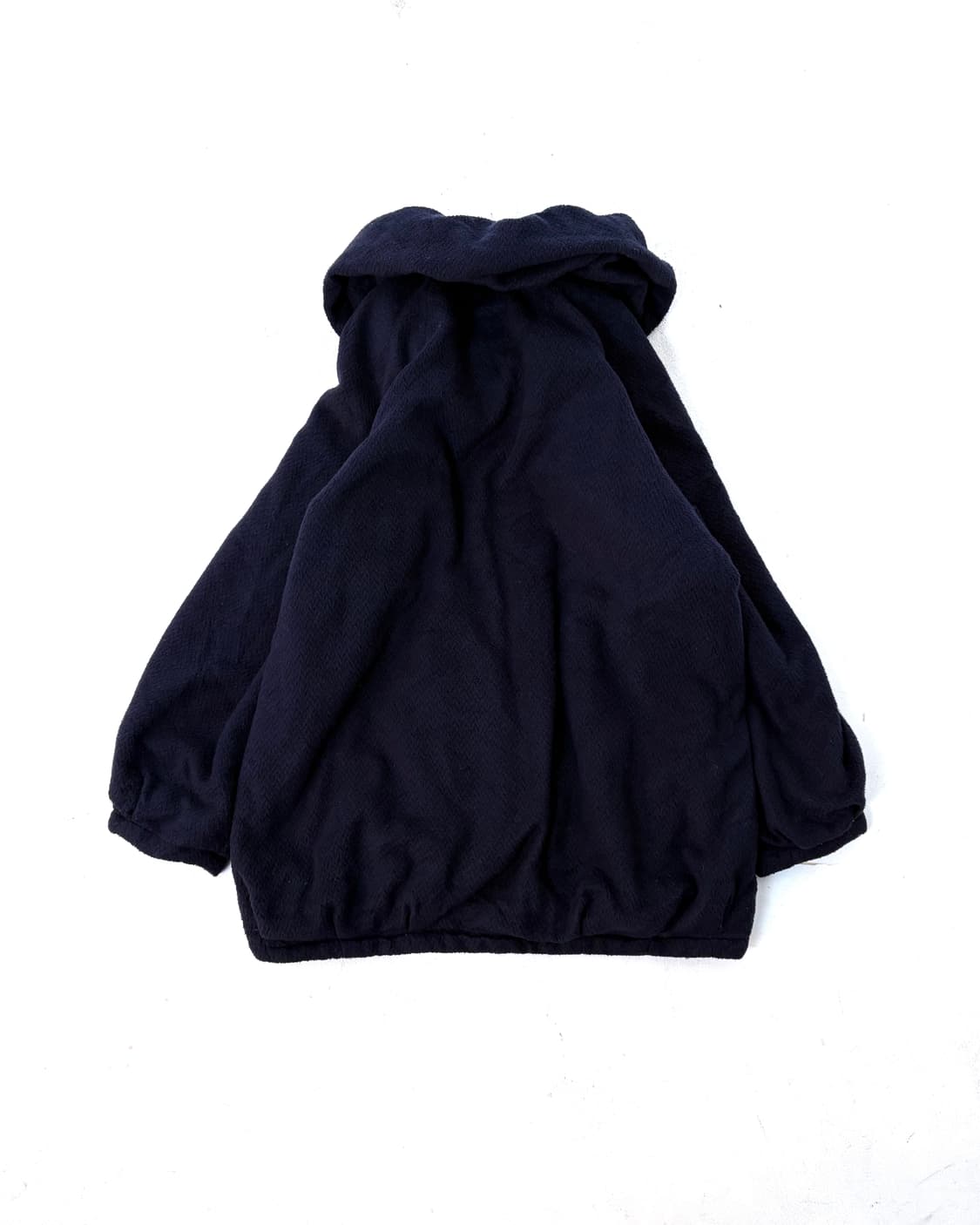Navy puff balloon fleece zip-up 상품이미지9