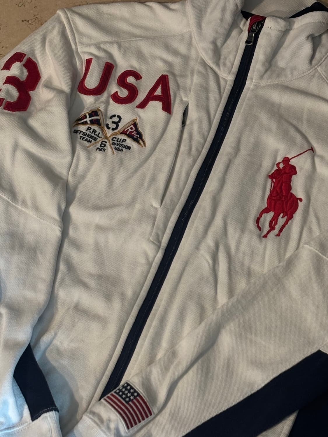 폴로 랄프로렌 빅포니 USA 레이싱 집업 상품이미지1