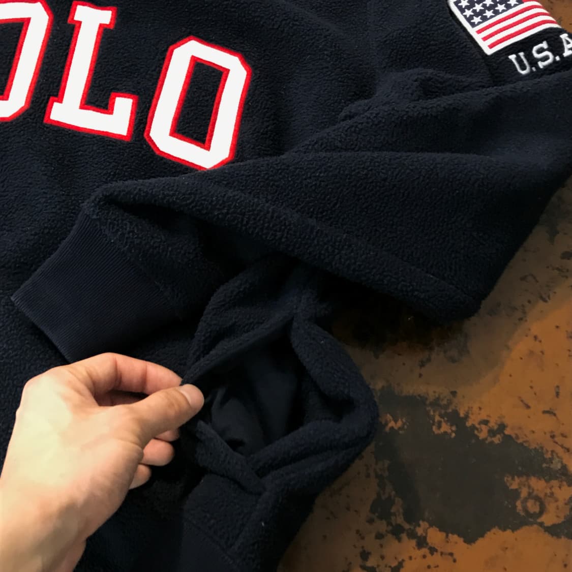 폴로랄프로렌 POLO 로고 후리스 반집업 자켓 남성 110 상품이미지5