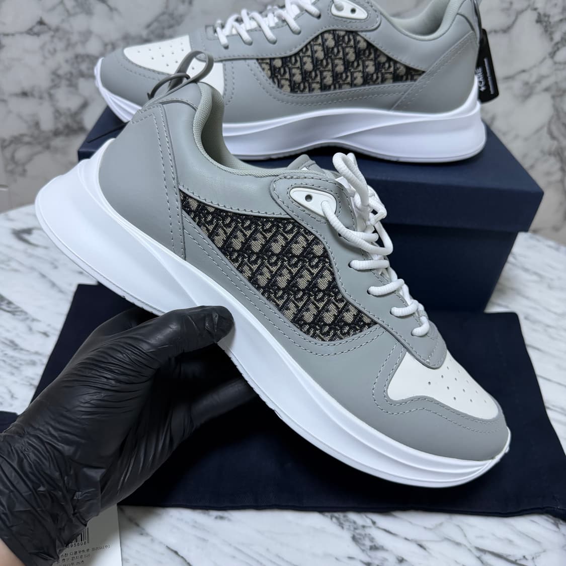 [새상품/42.5] 디올 오블리크 b25 스니커즈 상품이미지2