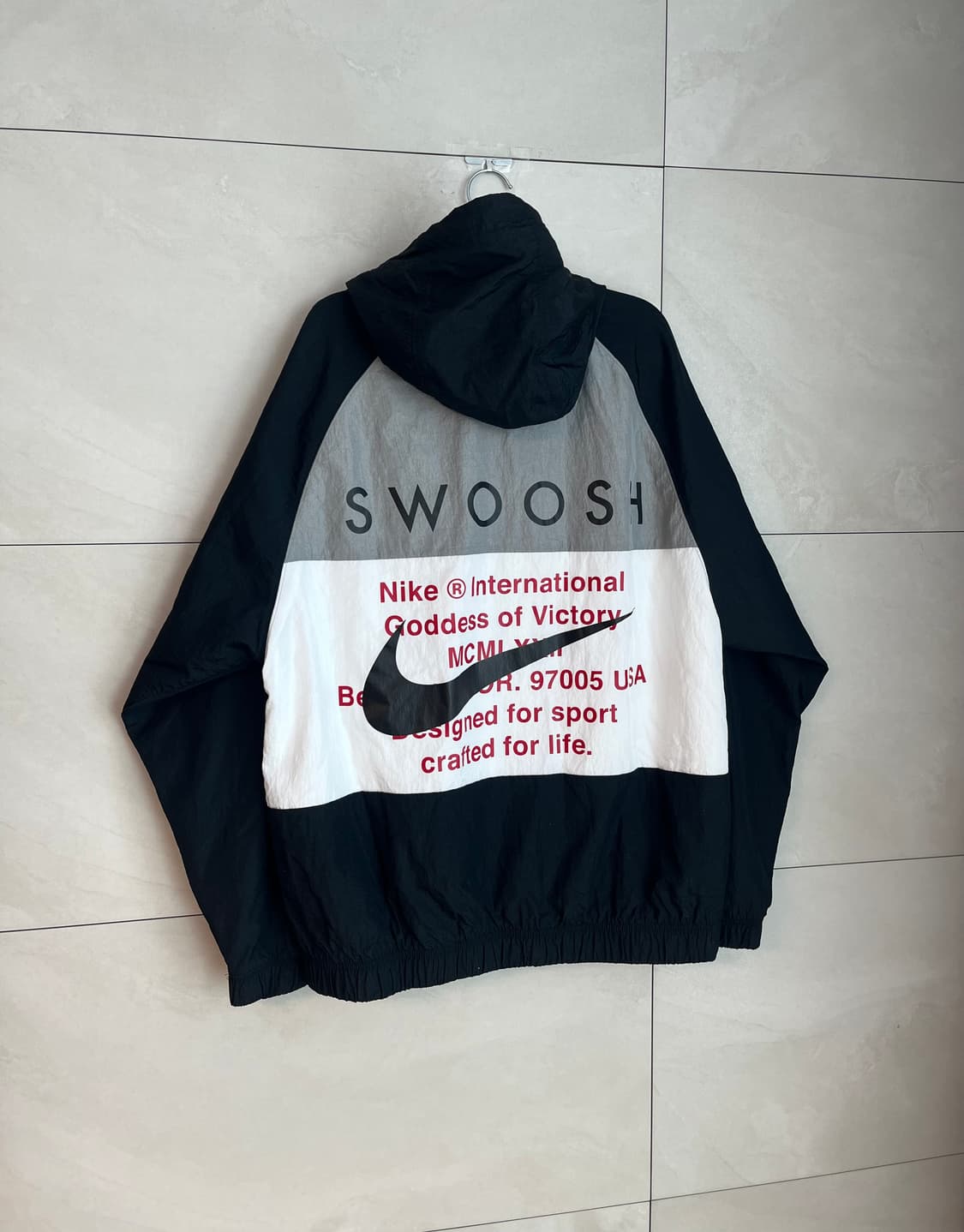 [L/100] 나이키 더블 스우시 윈드러너 우븐 바람막이 상품이미지5