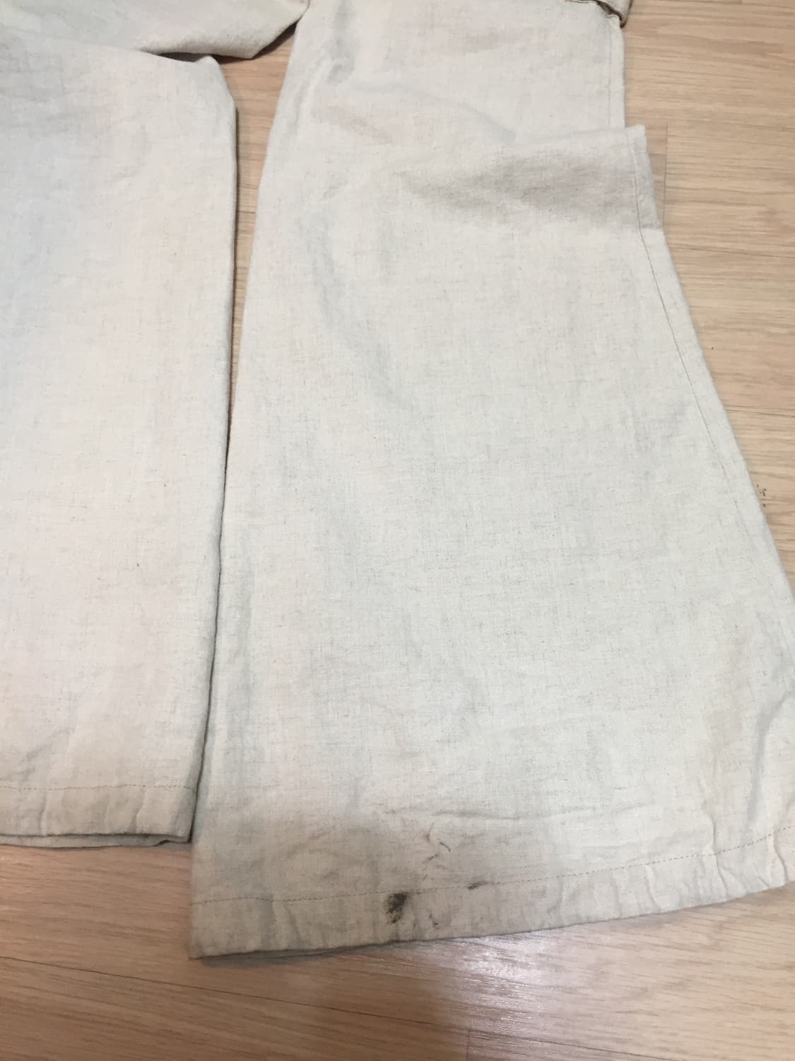 일본 빈티지 펑크 부츠컷 아이보리 팬츠 상품이미지9