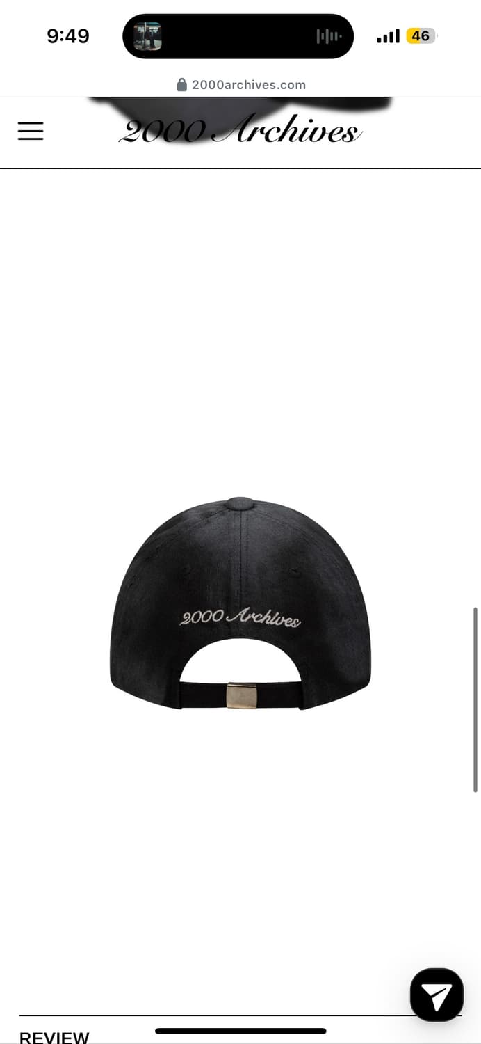 2000아카이브스 볼캡 빈티지블랙 상품이미지3