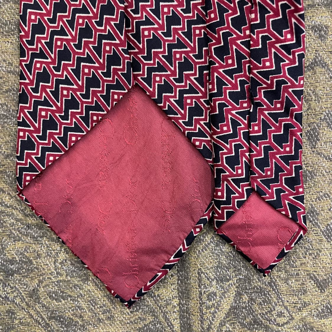 크리스찬 디올 Dior 실크 패턴 넥타이 하이엔드 명품 타이 상품이미지4