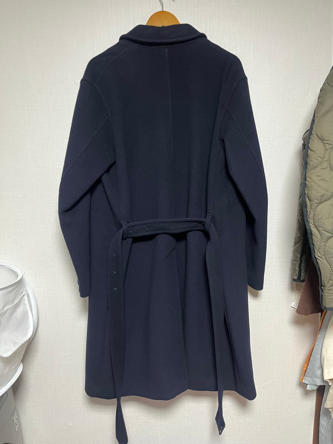 오라리 수티앵 카라 코트 네이비  상품이미지2