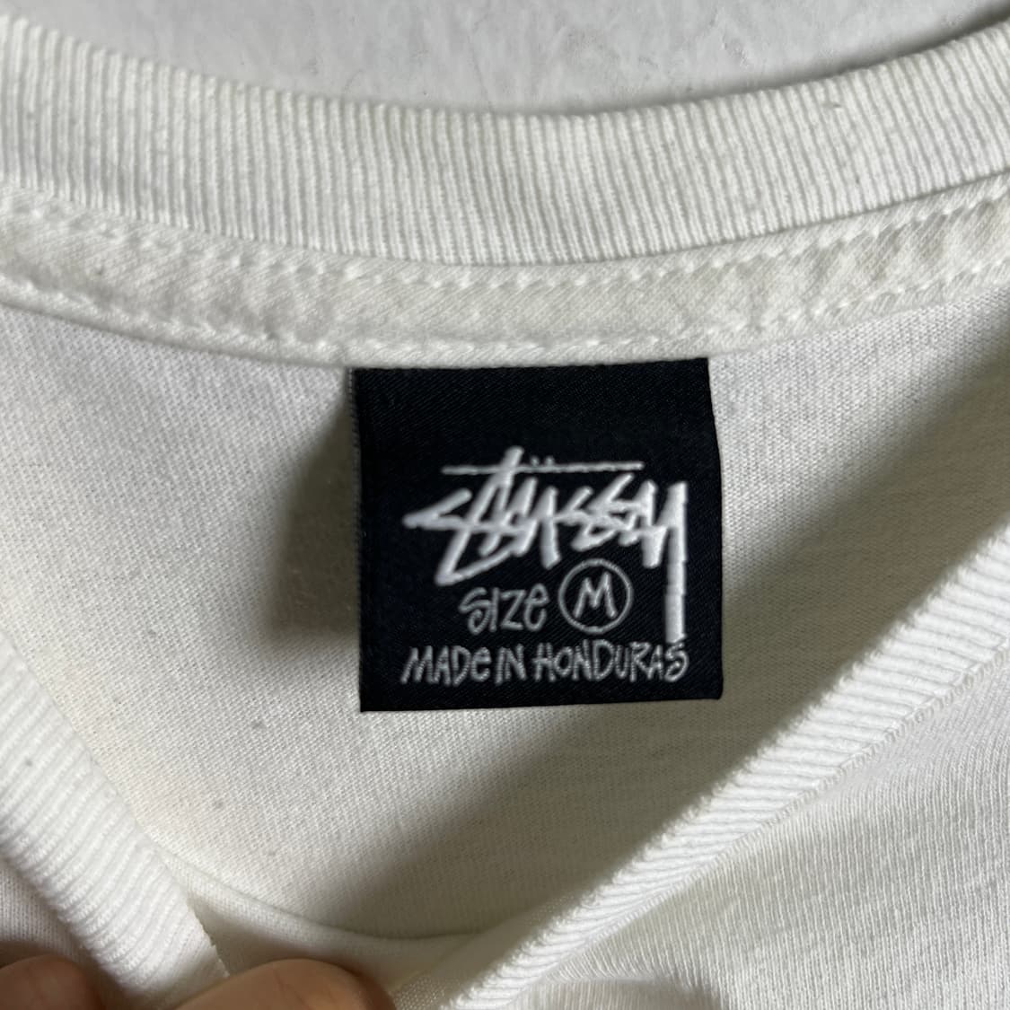 stussy 스투시 괌 화이트 반팔 티셔츠 M 상품이미지3