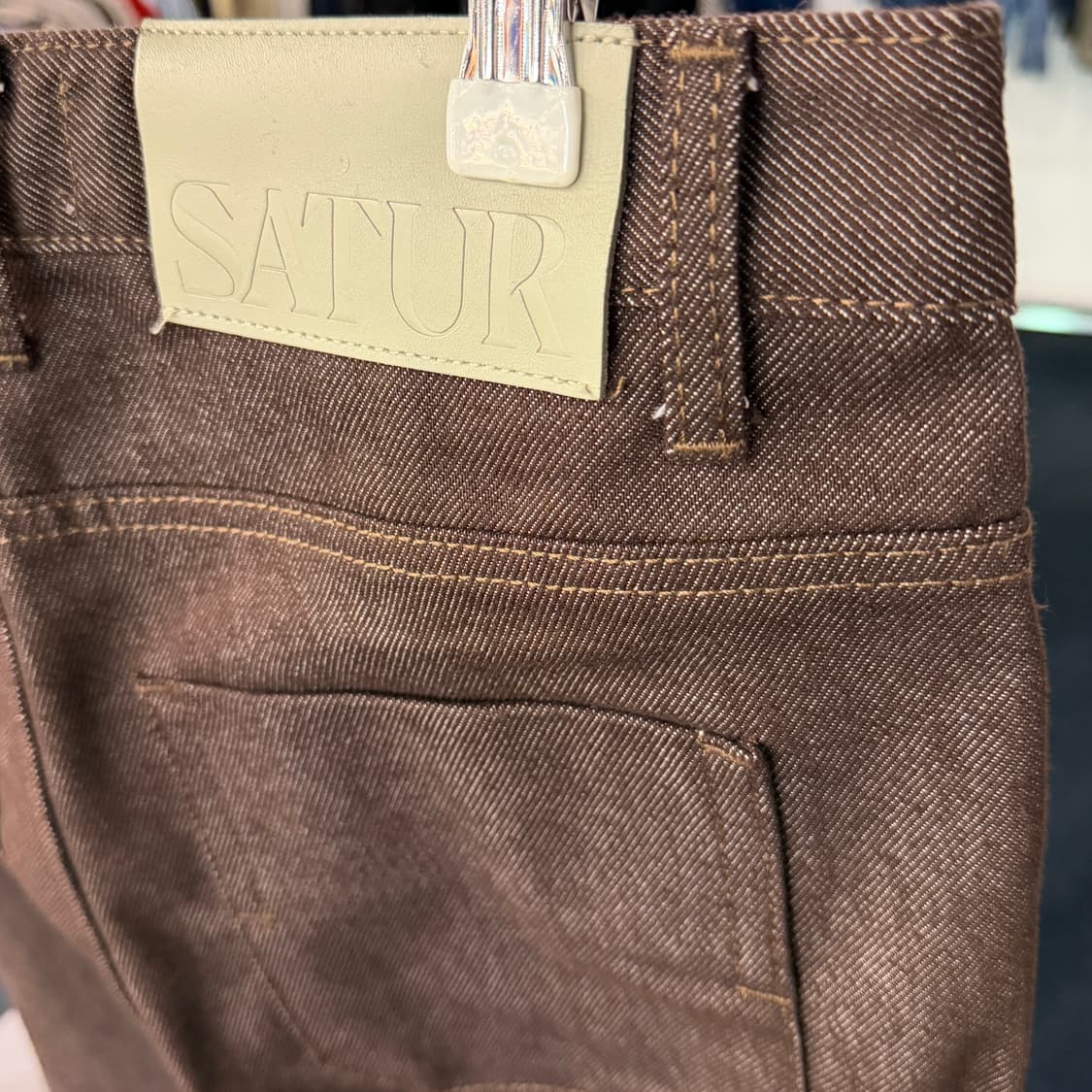 [30] SATUR 새터 브라운데님 청바지 상품이미지5