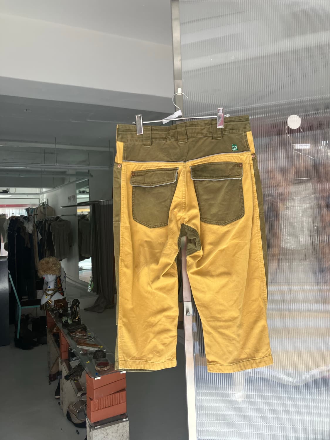 배색 카프리 배기 팬츠 상품이미지3