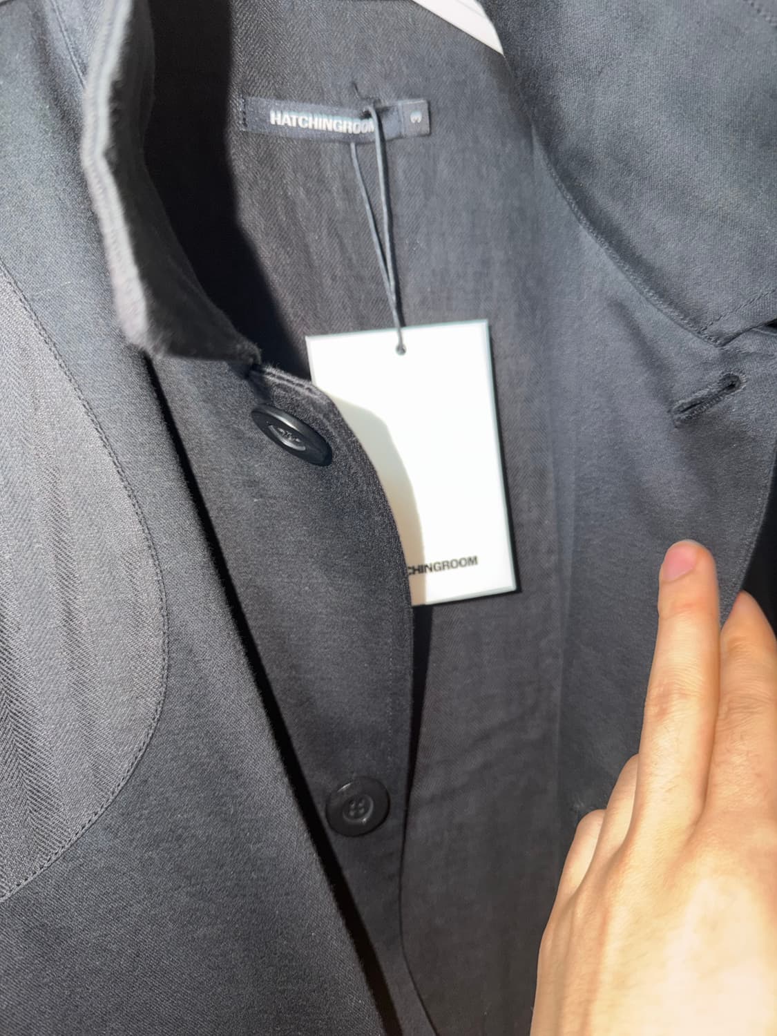 해칭룸 HATCHINGROOM Hunting Coat Black 새상품 상품이미지6