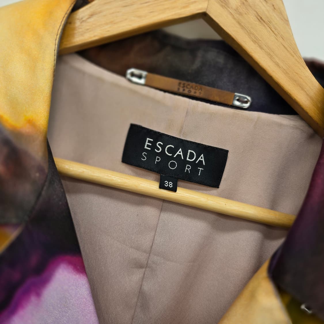 ESCADA 스포츠 멀티 컬러 패턴 벨트 코트 상품이미지2