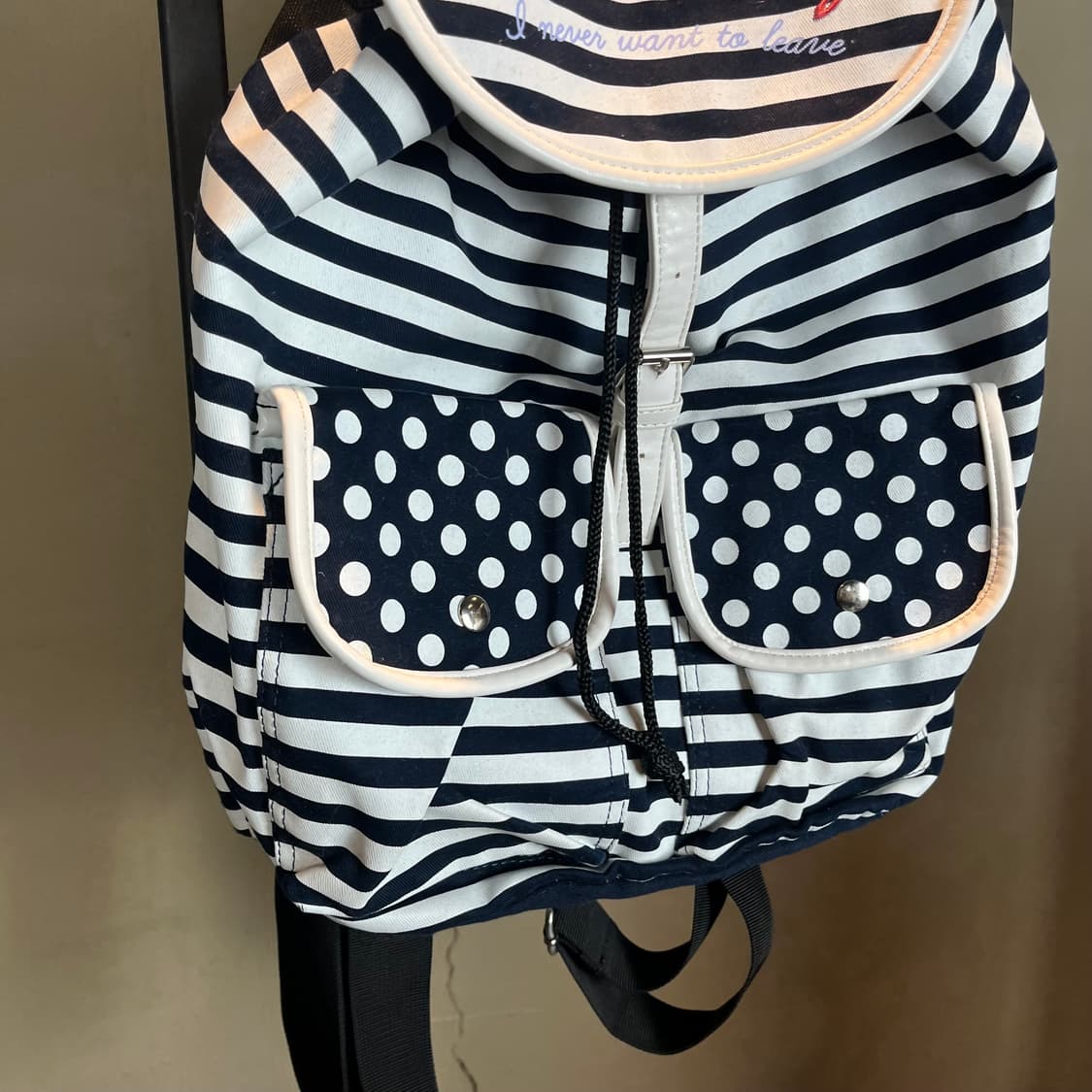 단가라 모리 도트 백팩 상품이미지3